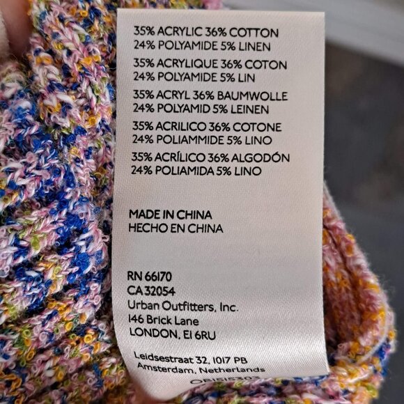 Free People Size Small Blair Candy Combo Mock Neck Sweater CottonLinen Blend NWT - Picture 10 of 12